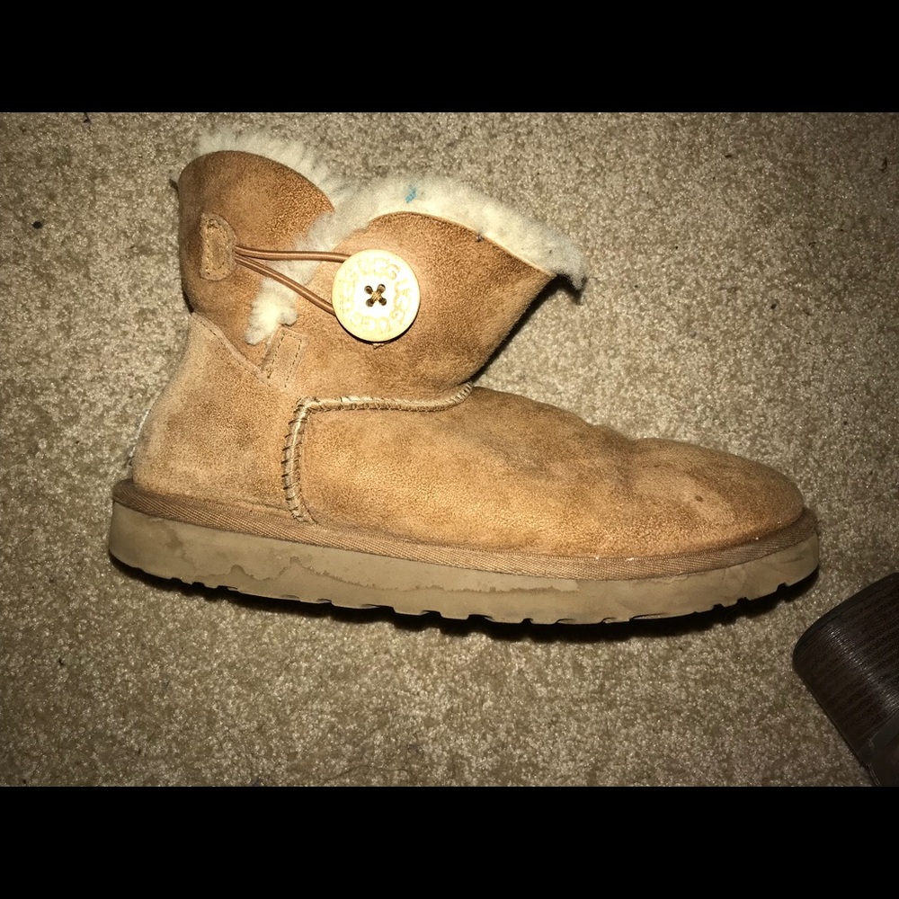 Ugg Boots - Mini Bailey Button (Chestnut) (8.5)
